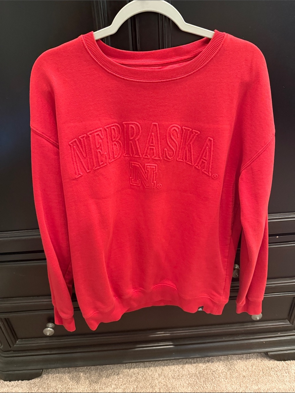 LG Red Nebraska Crewneck